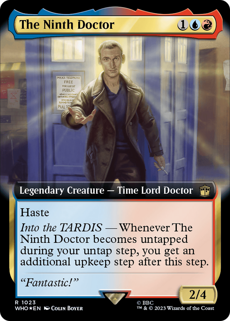 The Ninth Doctor (Extended Art) (Surge Foil) (1023) [Doctor Who] foil - Deck Out Gaming