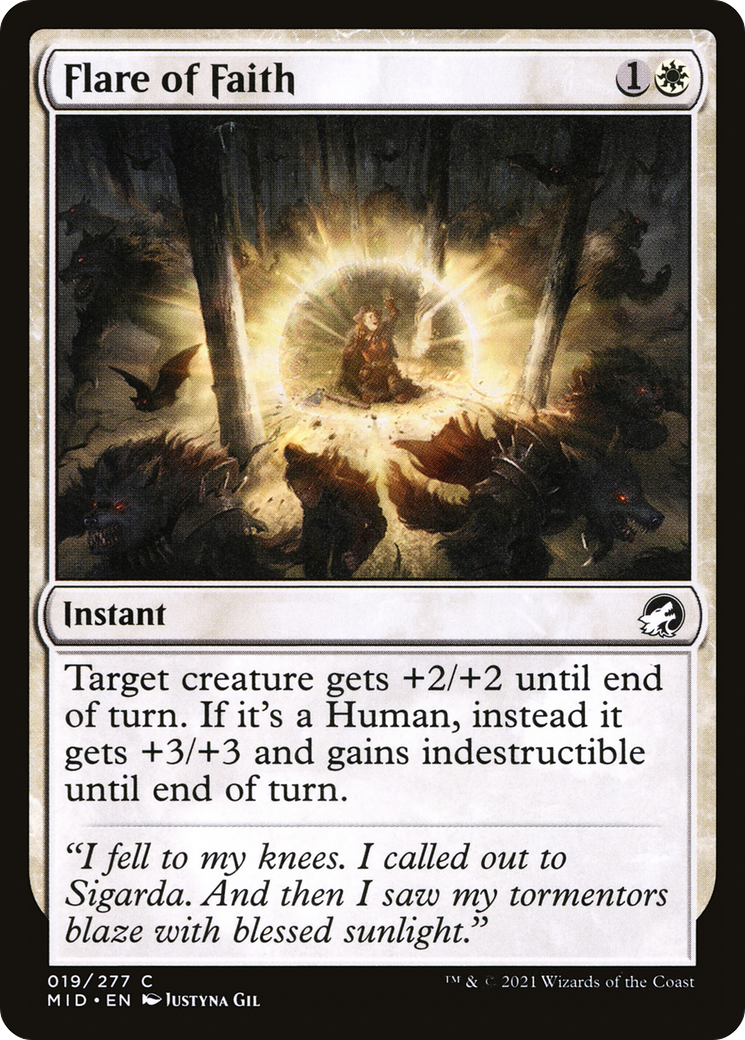 Flare of Faith (19) [Innistrad: Midnight Hunt] foil - Deck Out Gaming