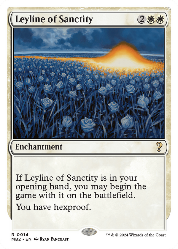 Leyline of Sanctity (White Border) (14) [Mystery Booster 2] - Deck Out Gaming