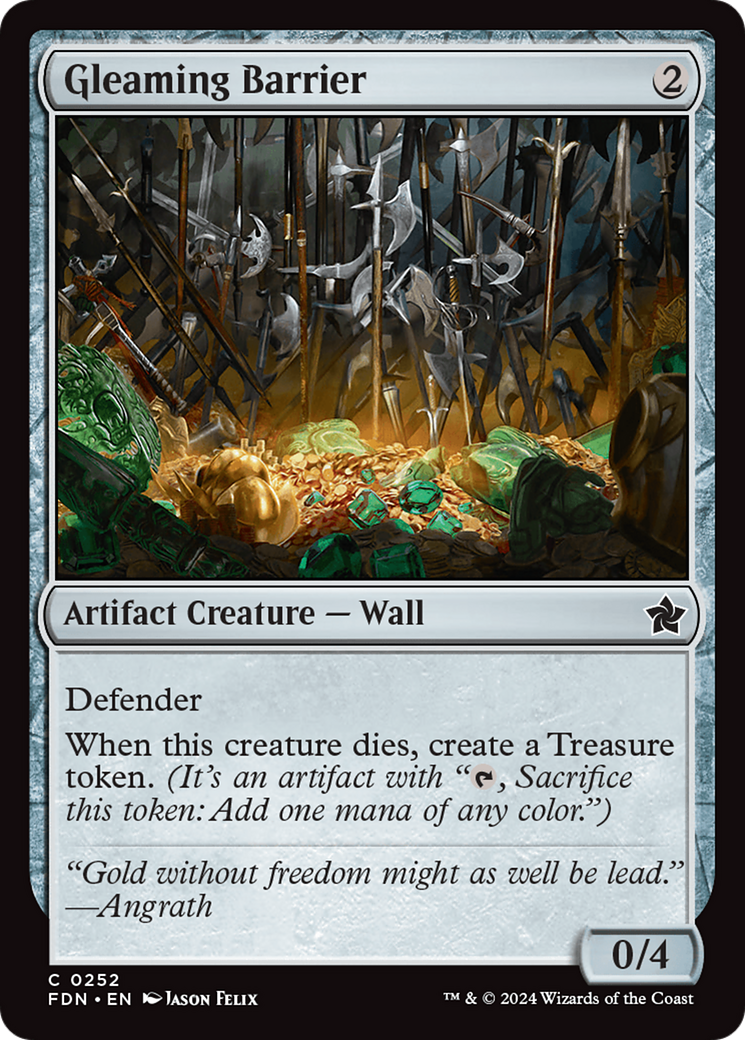 Gleaming Barrier (252) [Foundations] - Deck Out Gaming