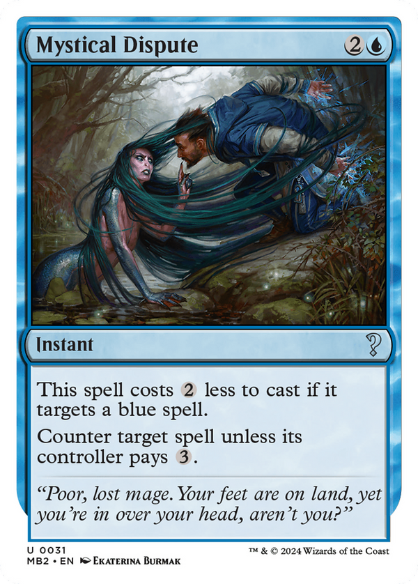 Mystical Dispute (White Border) (31) [Mystery Booster 2] - Deck Out Gaming