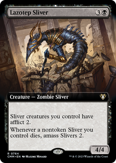Lazotep Sliver (Extended Art) (764) [Commander Masters] - Deck Out Gaming
