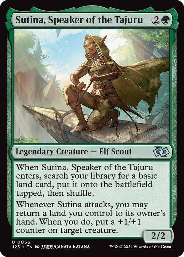 Sutina, Speaker of the Tajuru (Anime) (56) [Foundations Jumpstart] - Deck Out Gaming