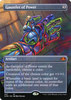 Gauntlet of Power (Borderless) (447) [Dominaria Remastered] foil - Deck Out Gaming