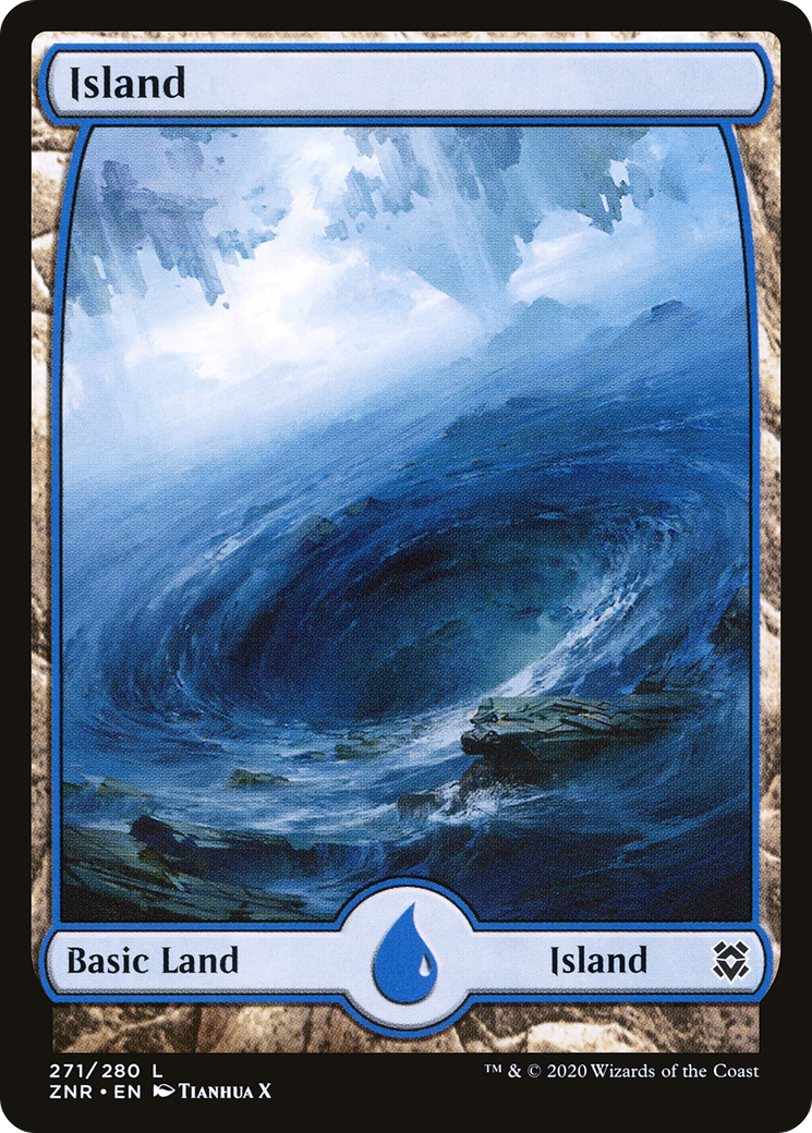 Island (271) [Zendikar Rising] foil - Deck Out Gaming