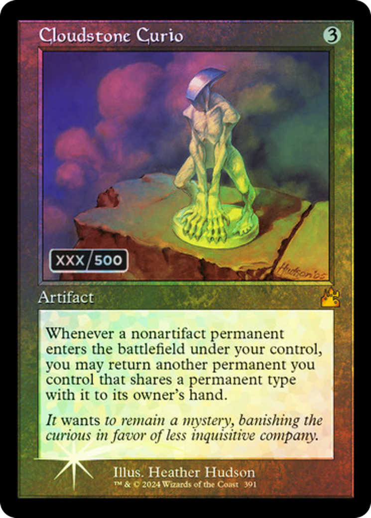 Cloudstone Curio (Retro Frame) (Serial Numbered) (391) [Ravnica Remastered] foil - Deck Out Gaming