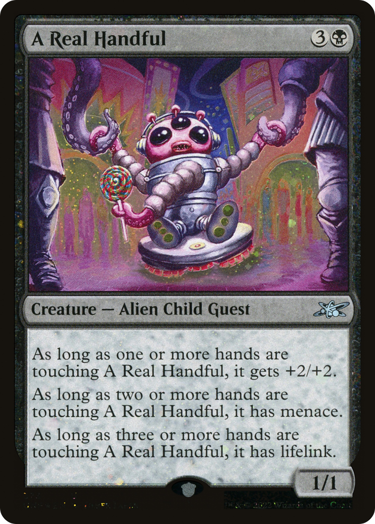 A Real Handful (Galaxy Foil) (373) [Unfinity] foil - Deck Out Gaming
