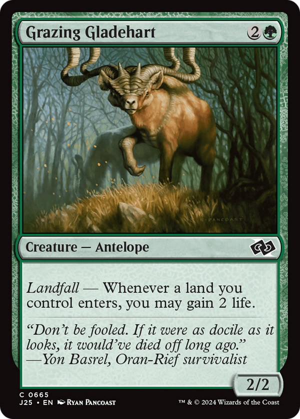 Grazing Gladehart (665) [Foundations Jumpstart] - Deck Out Gaming