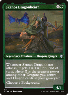 Skanos Dragonheart (521) [Commander Legends: Battle for Baldur's Gate] etched - Deck Out Gaming
