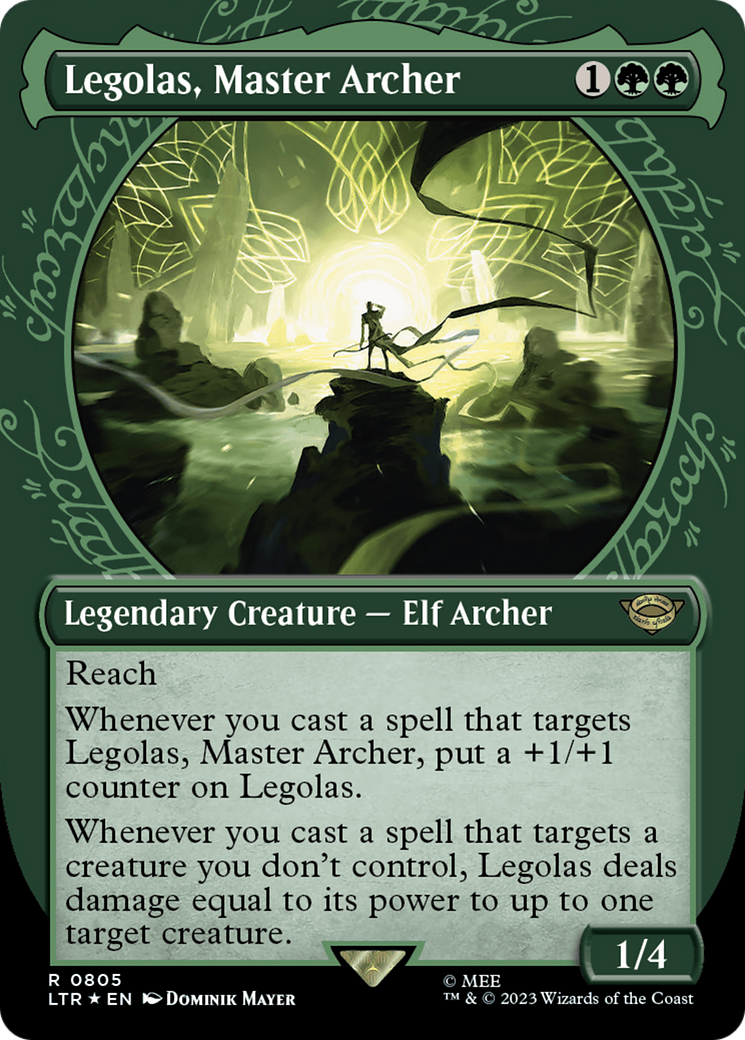 Legolas, Master Archer (Showcase) (Surge Foil) (805) [The Lord of the Rings: Tales of Middle-earth] foil - Deck Out Gaming