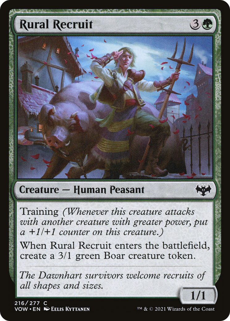 Rural Recruit (216) [Innistrad: Crimson Vow] foil - Deck Out Gaming