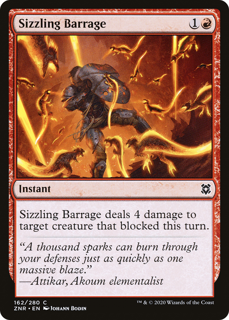 Sizzling Barrage (162) [Zendikar Rising] foil - Deck Out Gaming