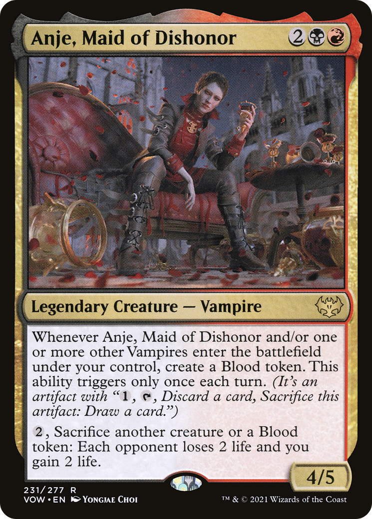 Anje, Maid of Dishonor (231) [Innistrad: Crimson Vow] foil - Deck Out Gaming