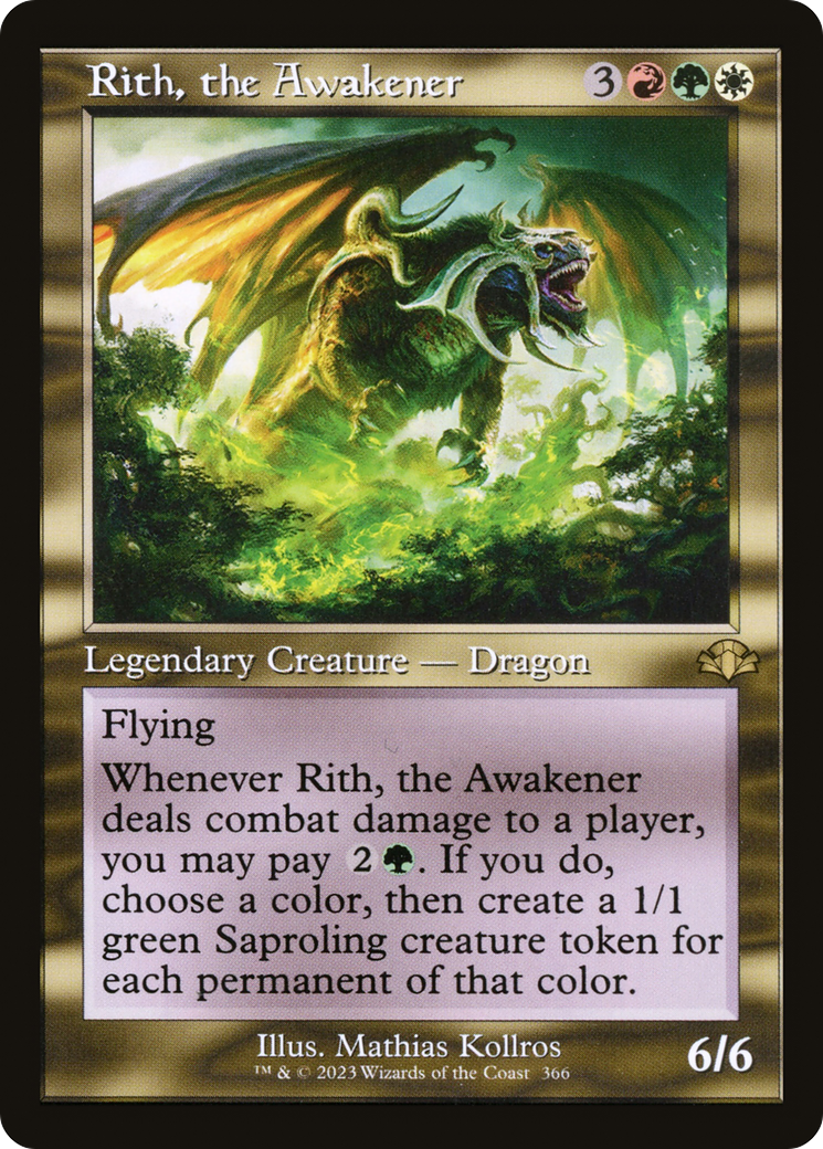 Rith, the Awakener (Retro Frame) (366) [Dominaria Remastered] - Deck Out Gaming