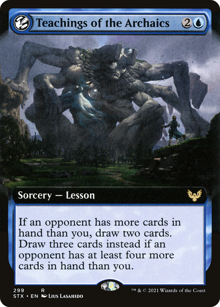 Teachings of the Archaics (Extended Art) (299) [Strixhaven: School of Mages] foil - Deck Out Gaming