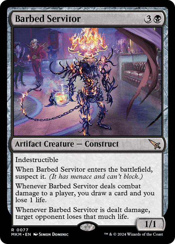 Barbed Servitor (77) [Murders at Karlov Manor] foil - Deck Out Gaming