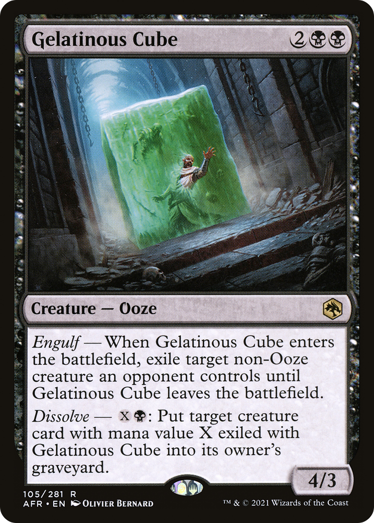 Gelatinous Cube (105) [Adventures in the Forgotten Realms] foil - Deck Out Gaming