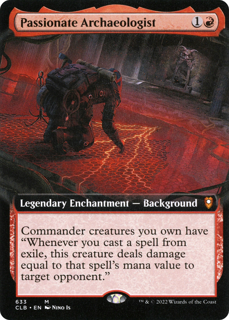 Passionate Archaeologist (Extended Art) (633) [Commander Legends: Battle for Baldur's Gate] - Deck Out Gaming