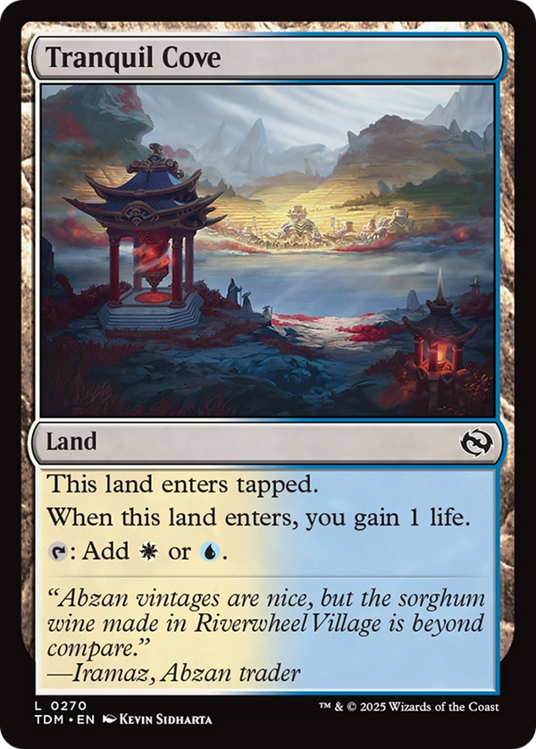 Tranquil Cove (270) [Tarkir: Dragonstorm] foil - Deck Out Gaming