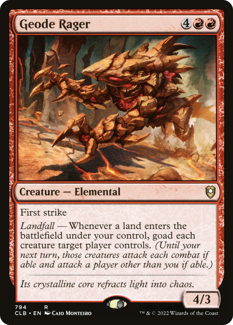 Geode Rager (794) [Commander Legends: Battle for Baldur's Gate] - Deck Out Gaming
