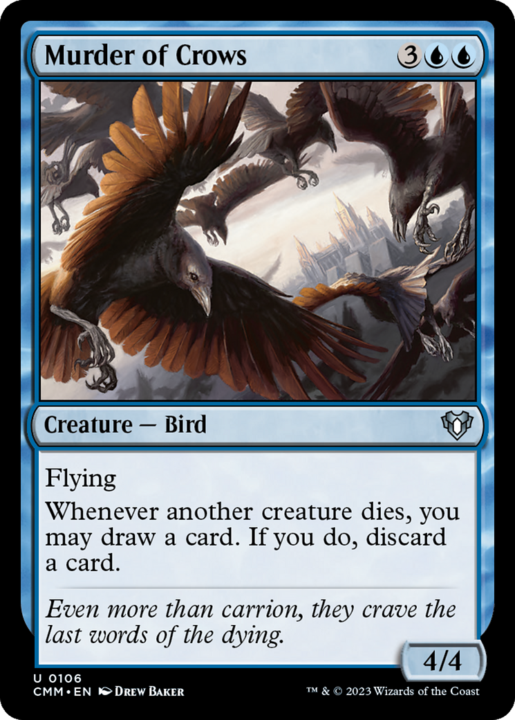 Murder of Crows (106) [Commander Masters] foil - Deck Out Gaming
