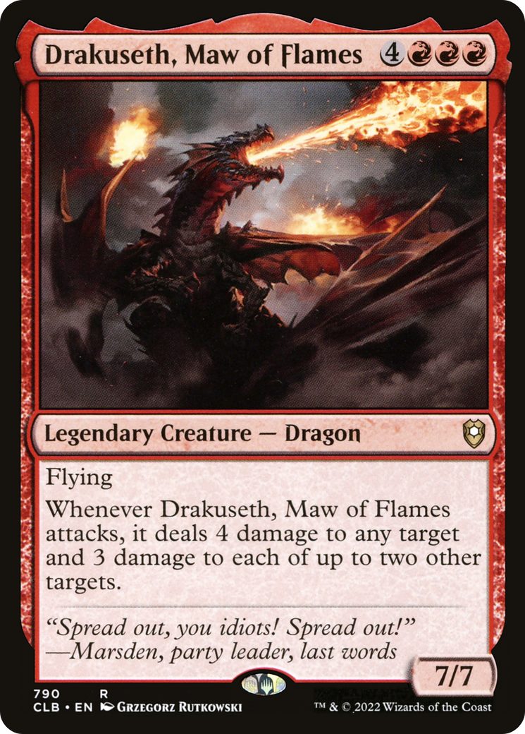 Drakuseth, Maw of Flames (790) [Commander Legends: Battle for Baldur's Gate] - Deck Out Gaming