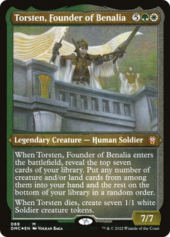 Torsten, Founder of Benalia (69) [Dominaria United Commander] etched - Deck Out Gaming