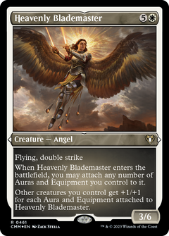 Heavenly Blademaster (461) [Commander Masters] etched - Deck Out Gaming