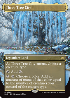 Three Tree City (Borderless) (0340) (340) [Bloomburrow] - Deck Out Gaming