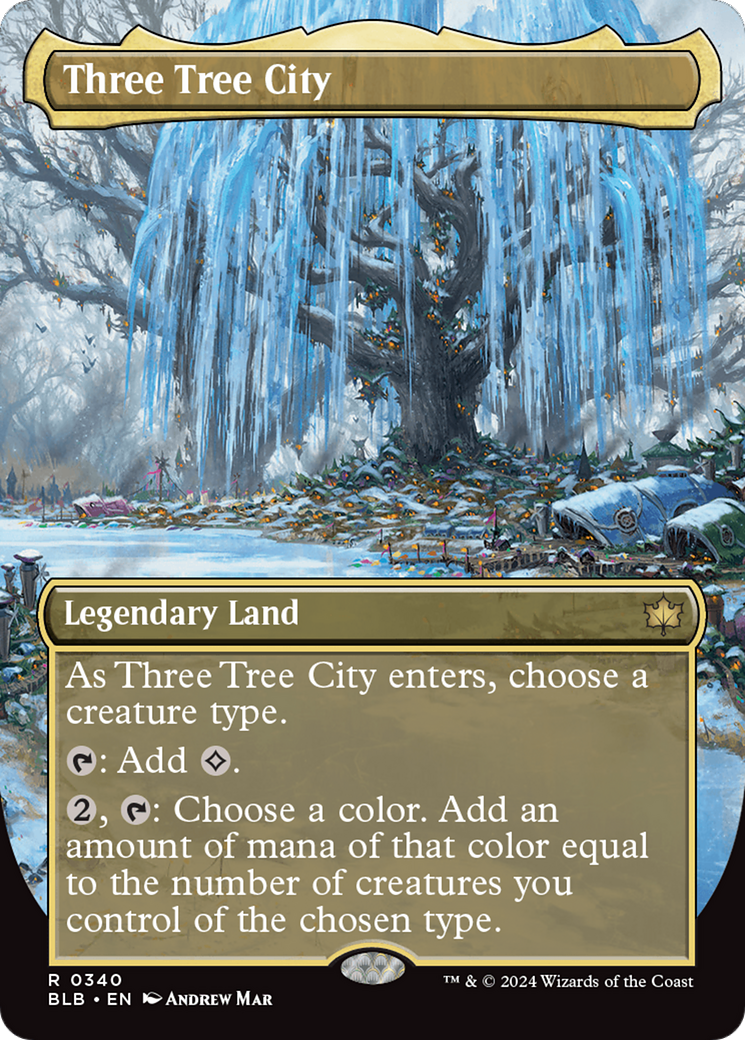 Three Tree City (Borderless) (0340) (340) [Bloomburrow] - Deck Out Gaming