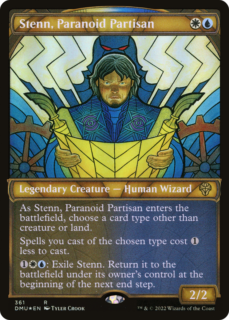 Stenn, Paranoid Partisan (Textured Foil) (361) [Dominaria United] foil - Deck Out Gaming