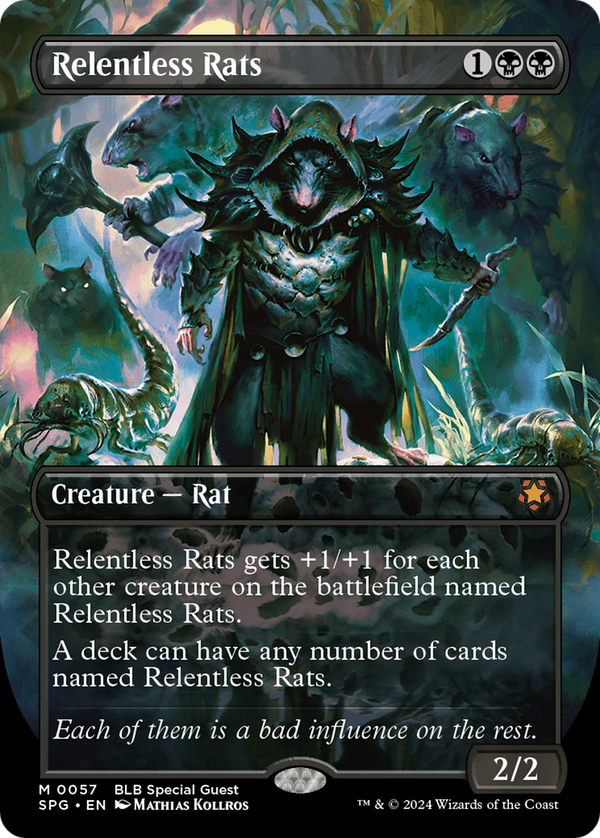 Relentless Rats (Borderless) (57) [Special Guests] - Deck Out Gaming