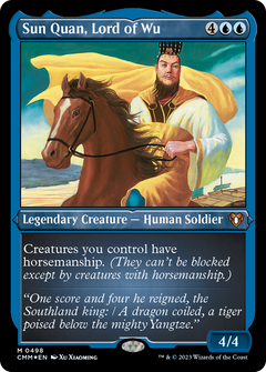 Sun Quan, Lord of Wu (498) [Commander Masters] etched - Deck Out Gaming