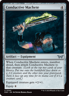 Conductive Machete (244) [Duskmourn: House of Horror] foil - Deck Out Gaming