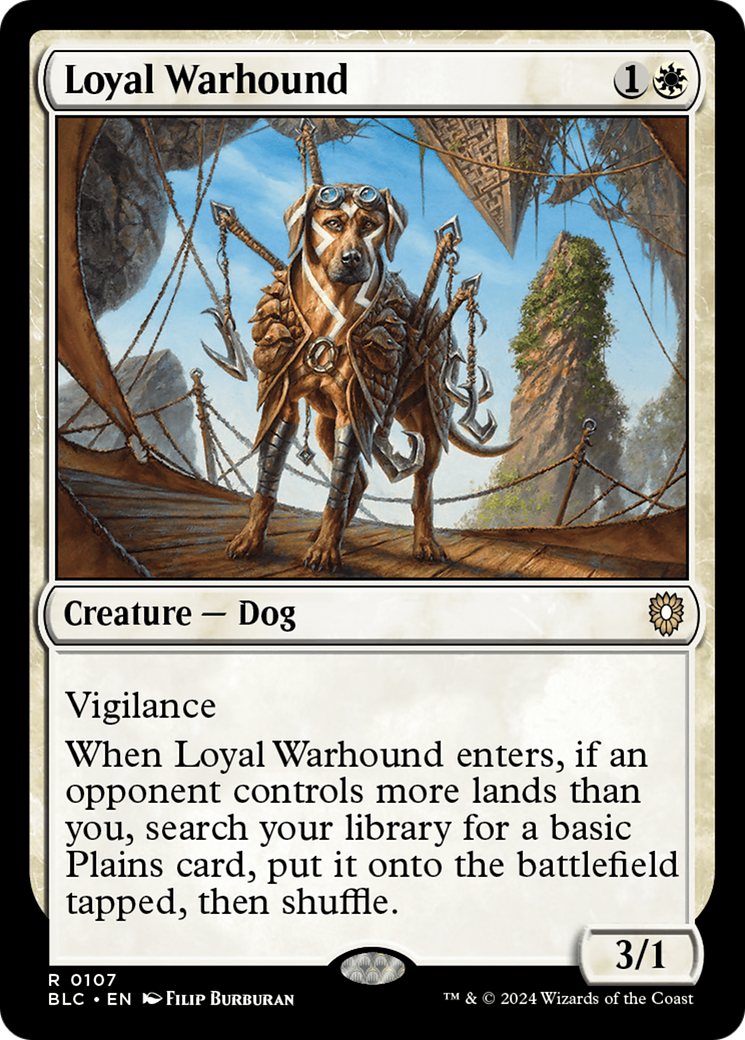 Loyal Warhound (107) [Bloomburrow Commander] - Deck Out Gaming