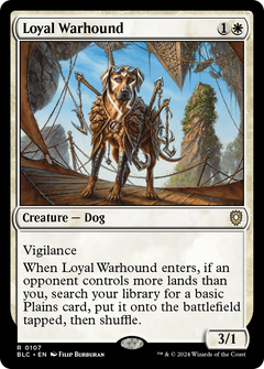 Loyal Warhound (107) [Bloomburrow Commander] - Deck Out Gaming
