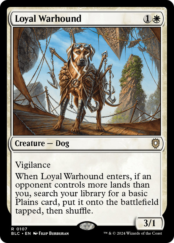 Loyal Warhound (107) [Bloomburrow Commander] - Deck Out Gaming