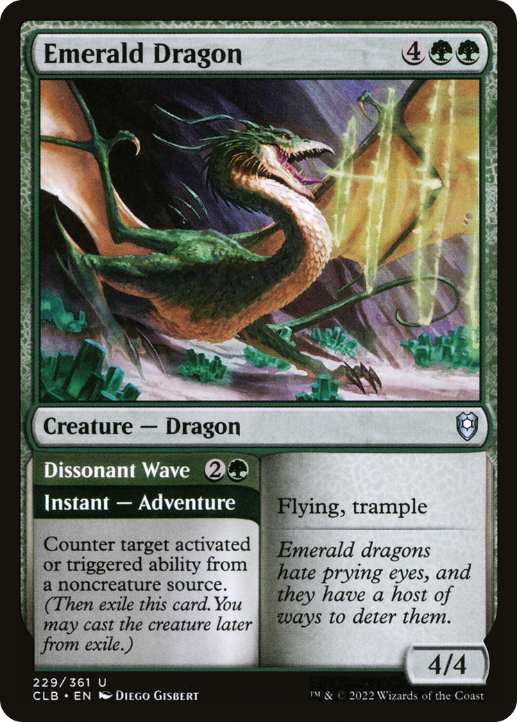 Emerald Dragon (229) [Commander Legends: Battle for Baldur's Gate] foil - Deck Out Gaming