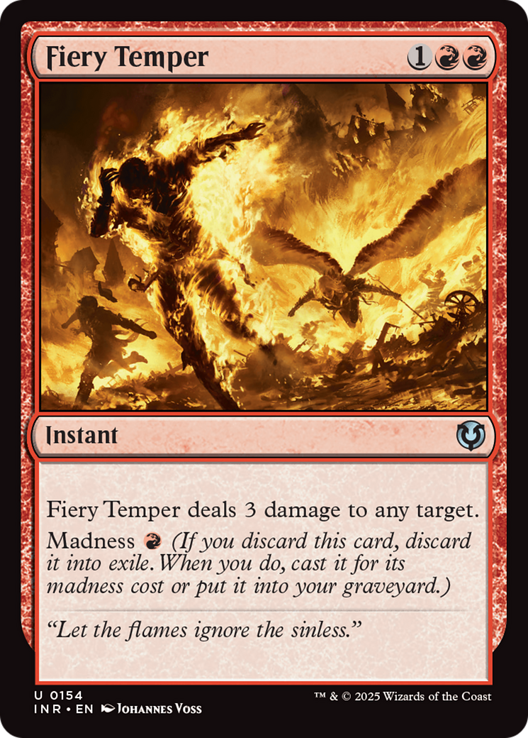 Fiery Temper (154) [Innistrad Remastered] foil - Deck Out Gaming