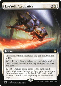 Lae'zel's Acrobatics (Extended Art) (556) [Commander Legends: Battle for Baldur's Gate] foil - Deck Out Gaming