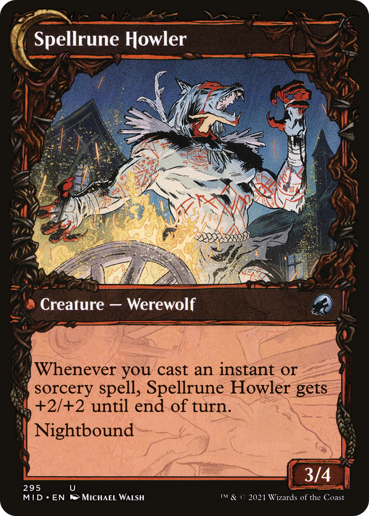 Spellrune Painter // Spellrune Howler (295) [Innistrad: Midnight Hunt] foil - Deck Out Gaming