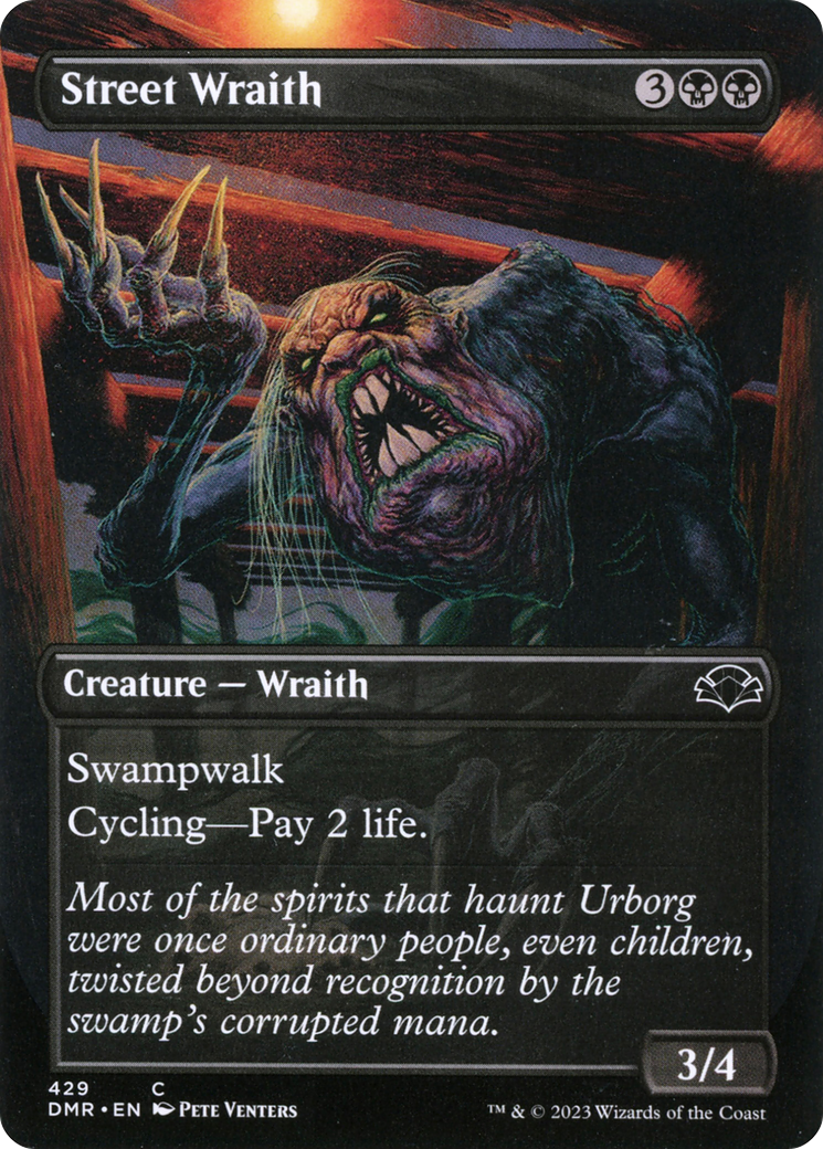Street Wraith (Borderless) (429) [Dominaria Remastered] - Deck Out Gaming