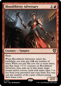 Bloodthirsty Adversary (157) [Outlaws of Thunder Junction Commander] - Deck Out Gaming