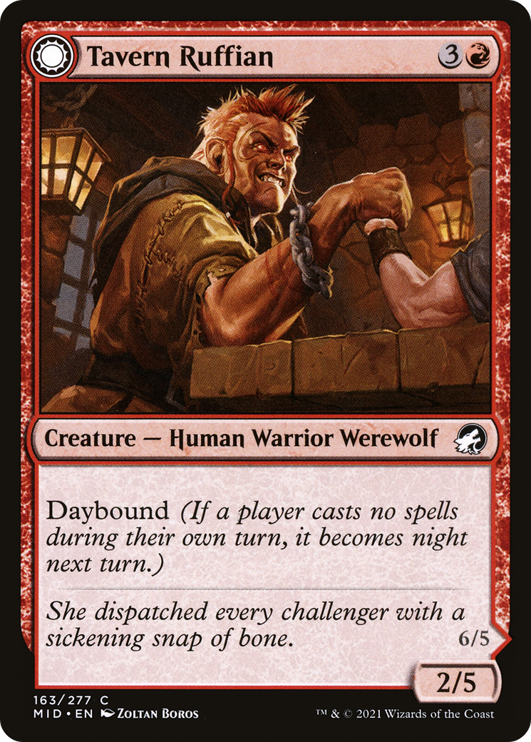 Tavern Ruffian // Tavern Smasher (163) [Innistrad: Midnight Hunt] foil - Deck Out Gaming