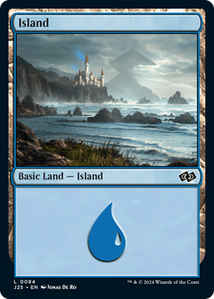 Island (0084) (84) [Foundations Jumpstart] - Deck Out Gaming