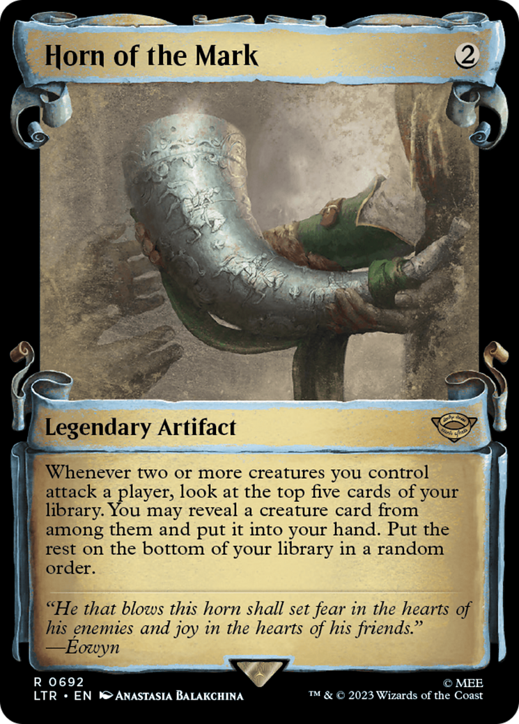 Horn of the Mark (Showcase Scrolls) (692) [The Lord of the Rings: Tales of Middle-earth] foil - Deck Out Gaming