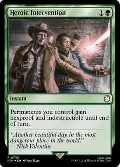 Heroic Intervention (Surge Foil) (730) [Fallout] foil - Deck Out Gaming