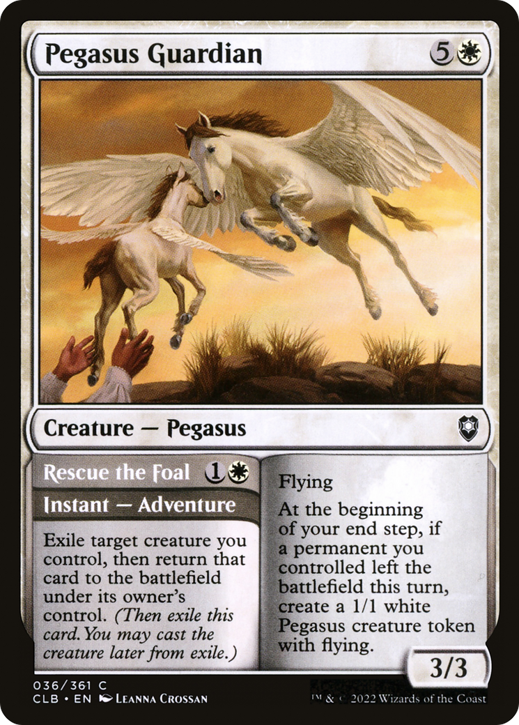 Pegasus Guardian (36) [Commander Legends: Battle for Baldur's Gate] - Deck Out Gaming