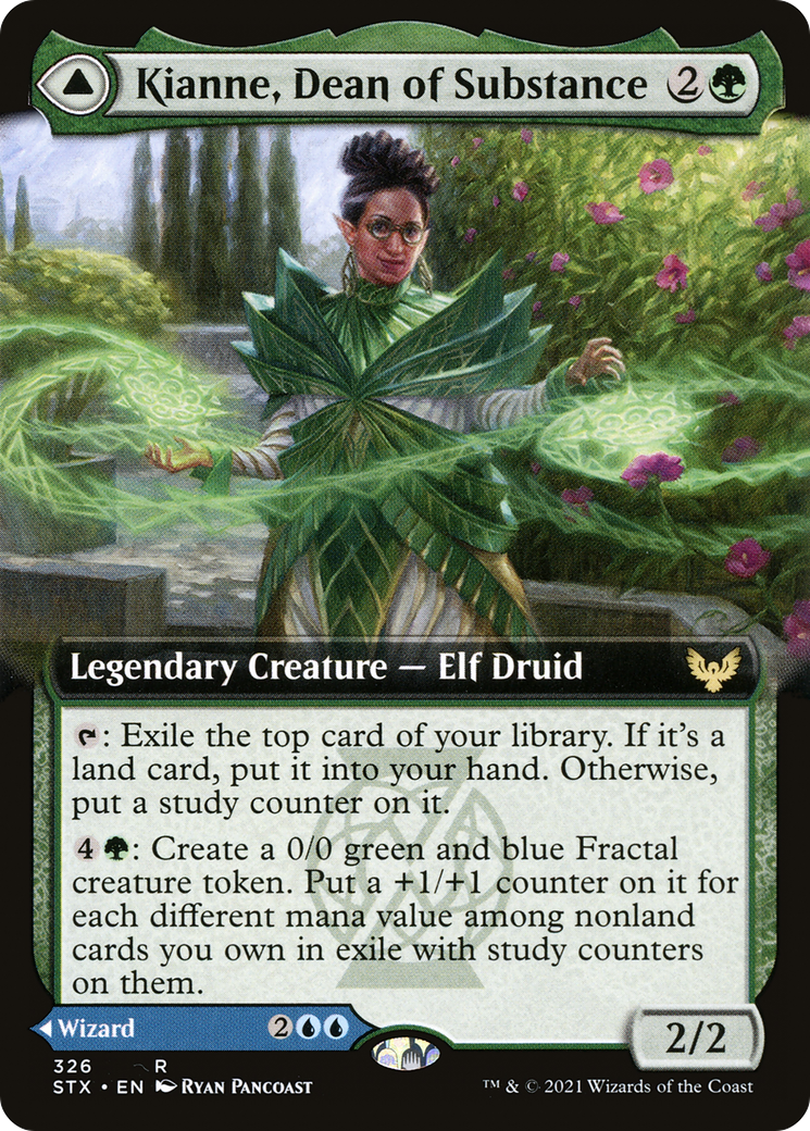 Kianne, Dean of Substance (Extended Art) (326) [Strixhaven: School of Mages] - Deck Out Gaming