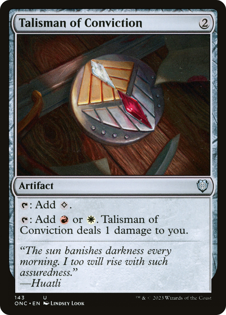 Talisman of Conviction (143) [Phyrexia: All Will Be One Commander] - Deck Out Gaming